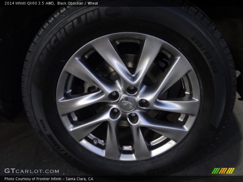 Black Obsidian / Wheat 2014 Infiniti QX60 3.5 AWD