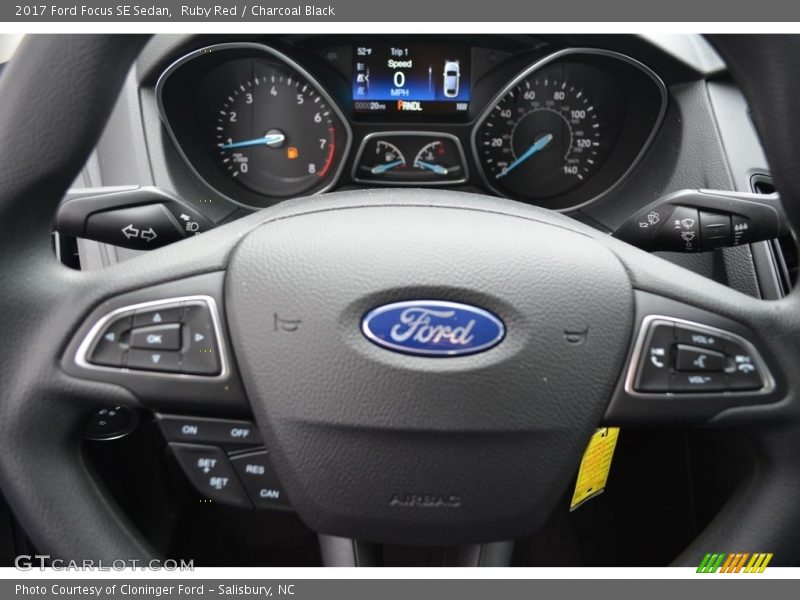 Ruby Red / Charcoal Black 2017 Ford Focus SE Sedan