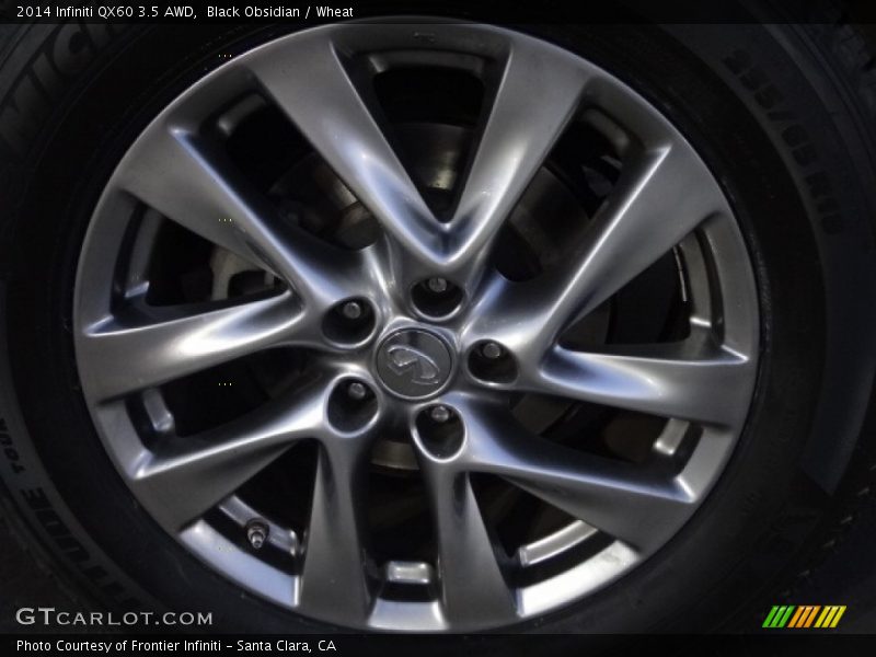 Black Obsidian / Wheat 2014 Infiniti QX60 3.5 AWD
