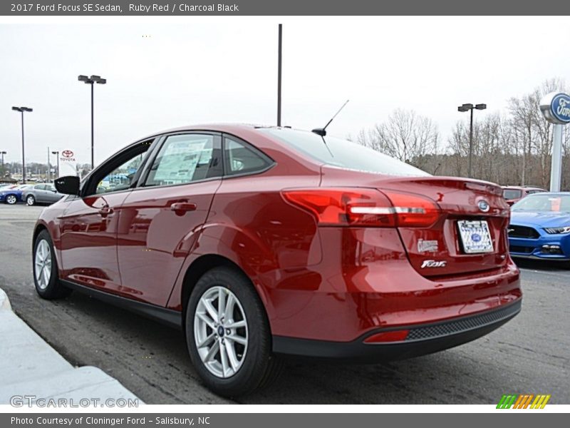 Ruby Red / Charcoal Black 2017 Ford Focus SE Sedan