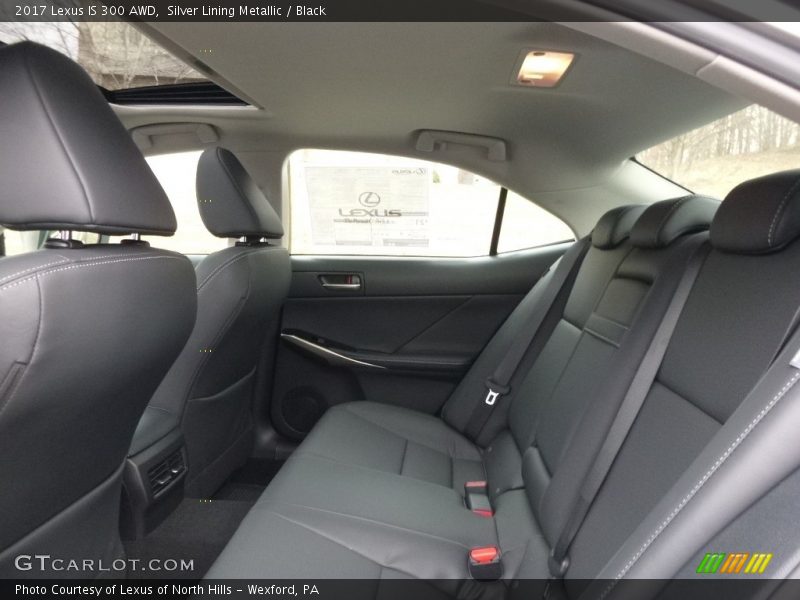 Silver Lining Metallic / Black 2017 Lexus IS 300 AWD