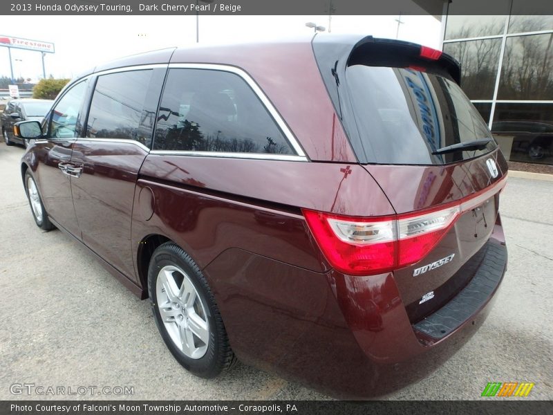 Dark Cherry Pearl / Beige 2013 Honda Odyssey Touring