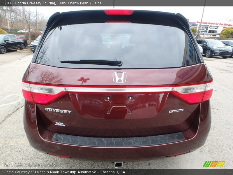 Dark Cherry Pearl / Beige 2013 Honda Odyssey Touring