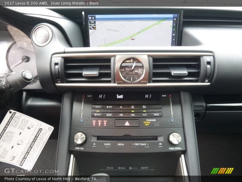Silver Lining Metallic / Black 2017 Lexus IS 300 AWD