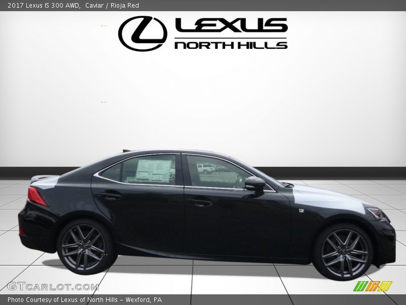 Caviar / Rioja Red 2017 Lexus IS 300 AWD