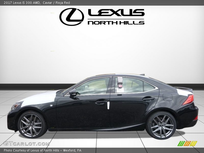 Caviar / Rioja Red 2017 Lexus IS 300 AWD