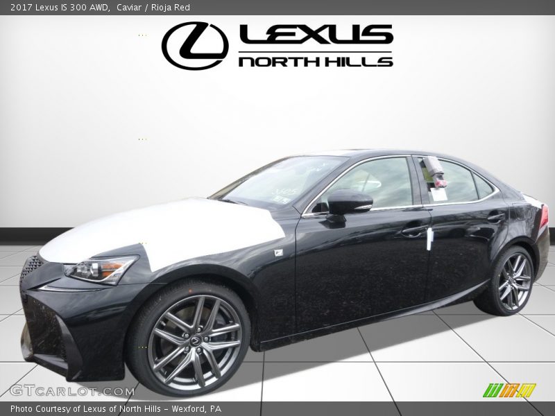 Caviar / Rioja Red 2017 Lexus IS 300 AWD