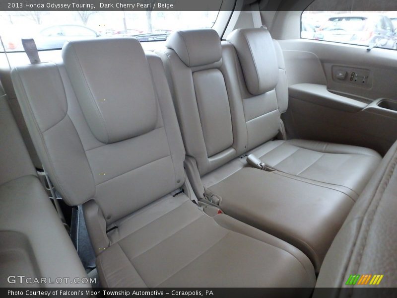 Dark Cherry Pearl / Beige 2013 Honda Odyssey Touring