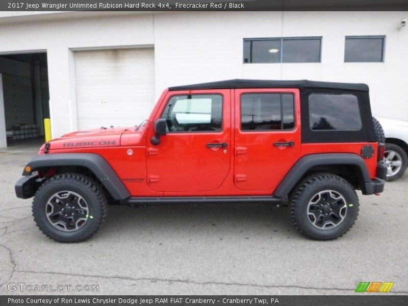 Firecracker Red / Black 2017 Jeep Wrangler Unlimited Rubicon Hard Rock 4x4