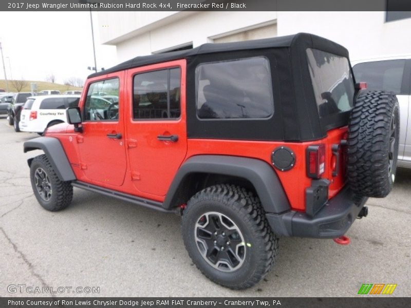 Firecracker Red / Black 2017 Jeep Wrangler Unlimited Rubicon Hard Rock 4x4