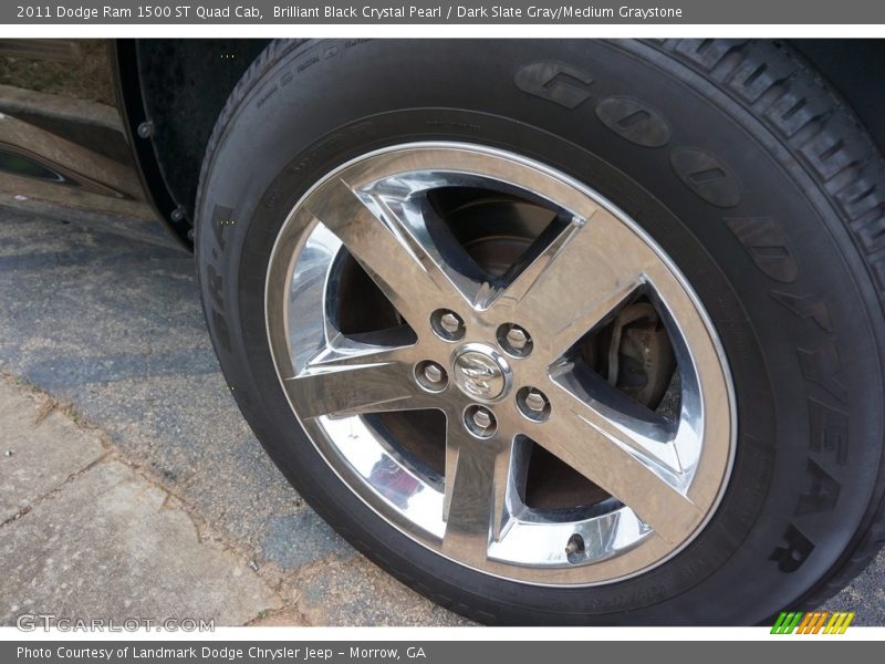 Brilliant Black Crystal Pearl / Dark Slate Gray/Medium Graystone 2011 Dodge Ram 1500 ST Quad Cab