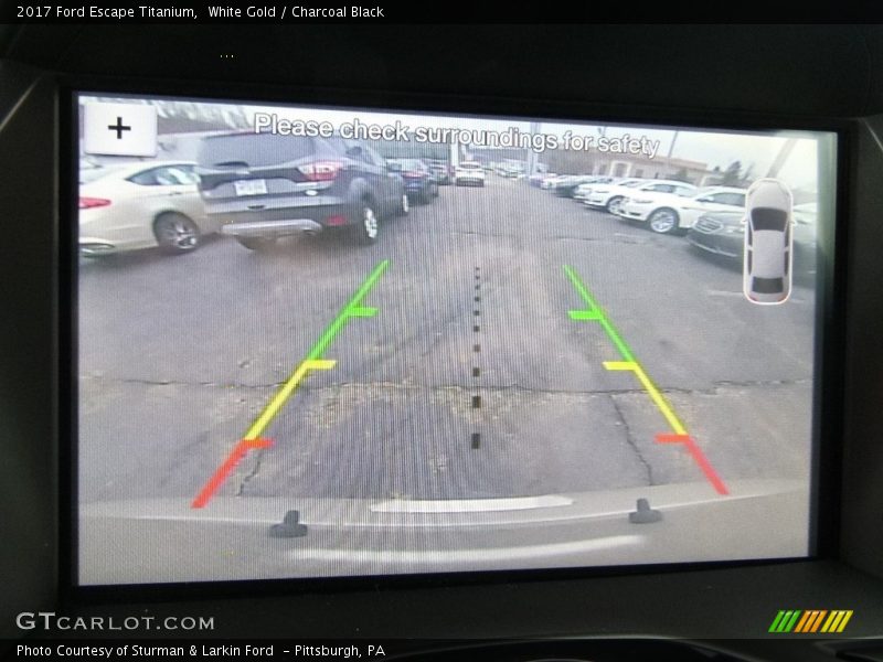 White Gold / Charcoal Black 2017 Ford Escape Titanium