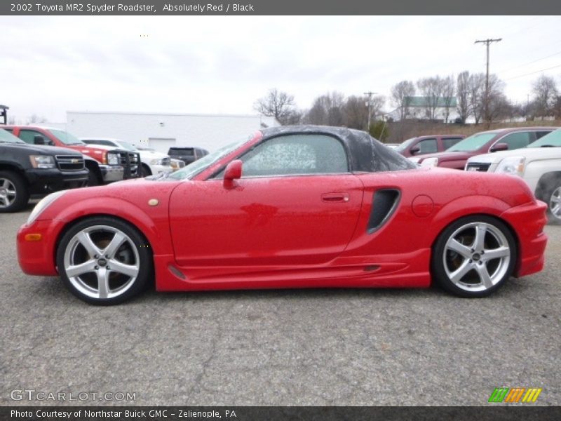 Absolutely Red / Black 2002 Toyota MR2 Spyder Roadster