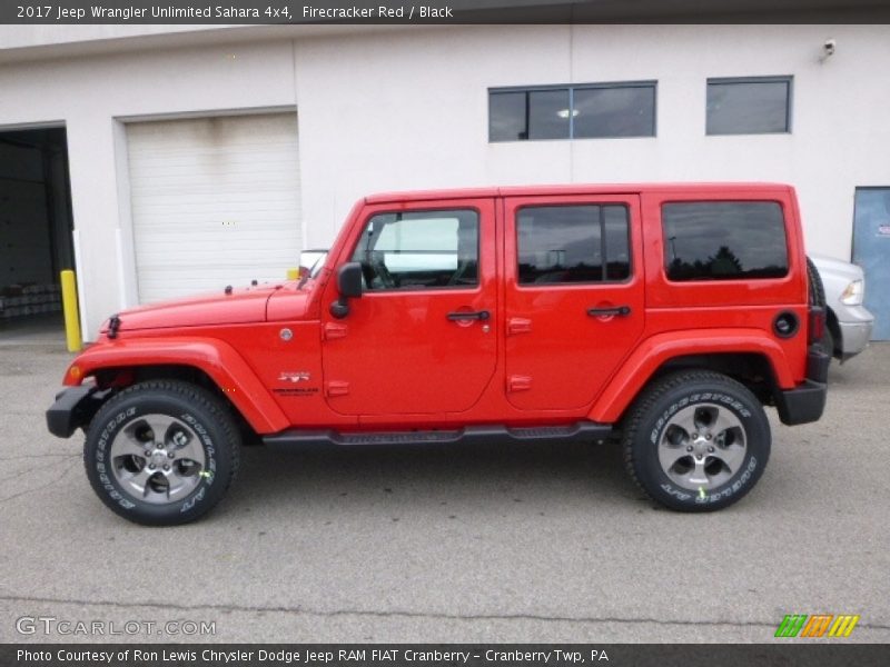 Firecracker Red / Black 2017 Jeep Wrangler Unlimited Sahara 4x4