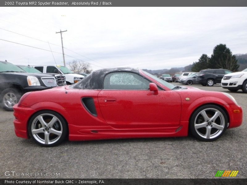 Absolutely Red / Black 2002 Toyota MR2 Spyder Roadster