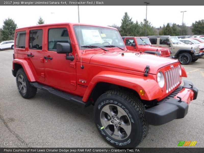 Firecracker Red / Black 2017 Jeep Wrangler Unlimited Sahara 4x4