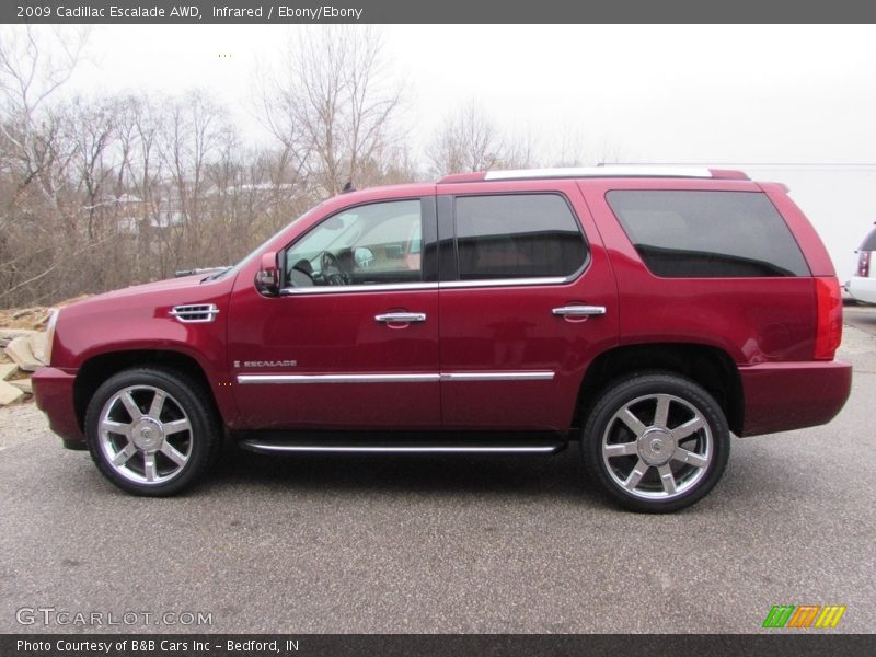 Infrared / Ebony/Ebony 2009 Cadillac Escalade AWD