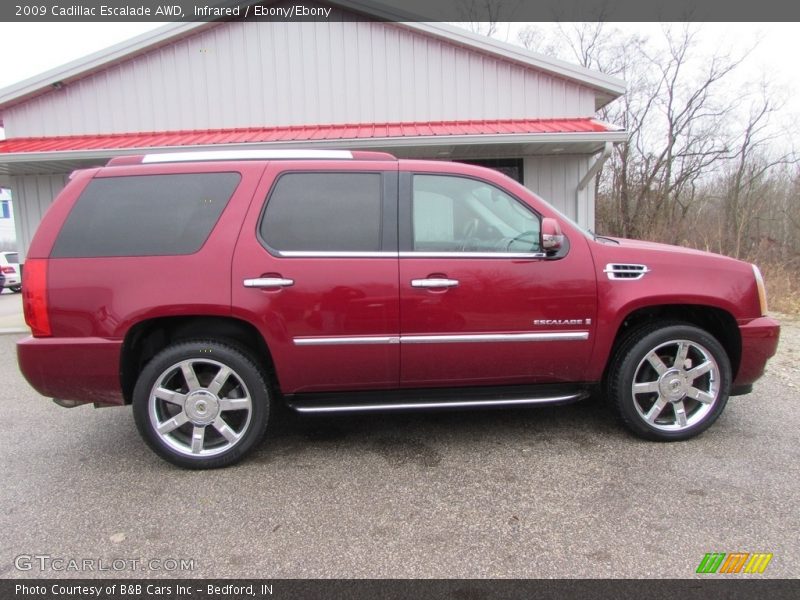 Infrared / Ebony/Ebony 2009 Cadillac Escalade AWD