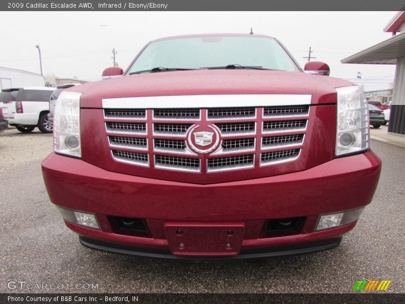 Infrared / Ebony/Ebony 2009 Cadillac Escalade AWD