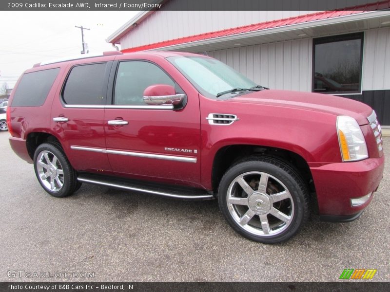 Infrared / Ebony/Ebony 2009 Cadillac Escalade AWD
