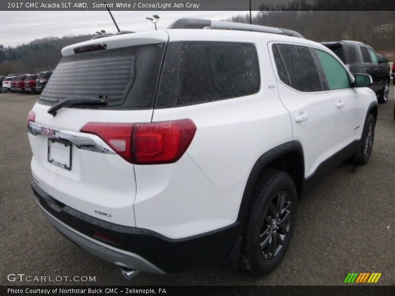 Summit White / Cocoa/Light Ash Gray 2017 GMC Acadia SLT AWD