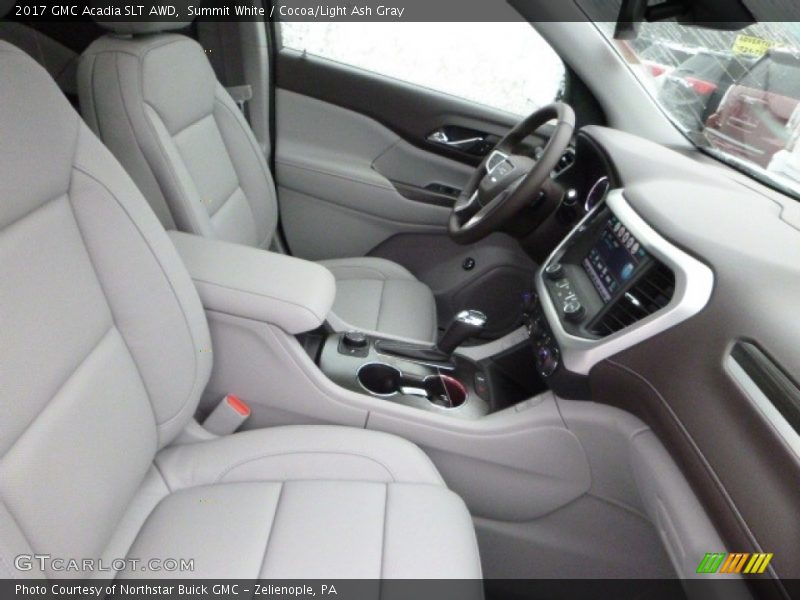 Summit White / Cocoa/Light Ash Gray 2017 GMC Acadia SLT AWD
