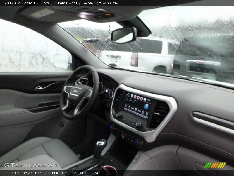 Summit White / Cocoa/Light Ash Gray 2017 GMC Acadia SLT AWD