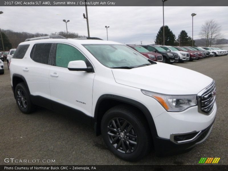 Summit White / Cocoa/Light Ash Gray 2017 GMC Acadia SLT AWD