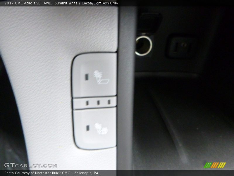 Summit White / Cocoa/Light Ash Gray 2017 GMC Acadia SLT AWD
