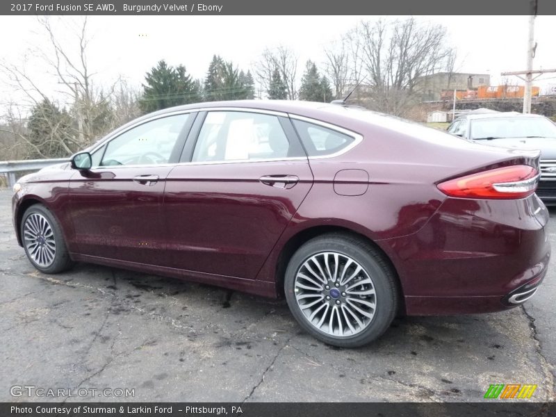 Burgundy Velvet / Ebony 2017 Ford Fusion SE AWD