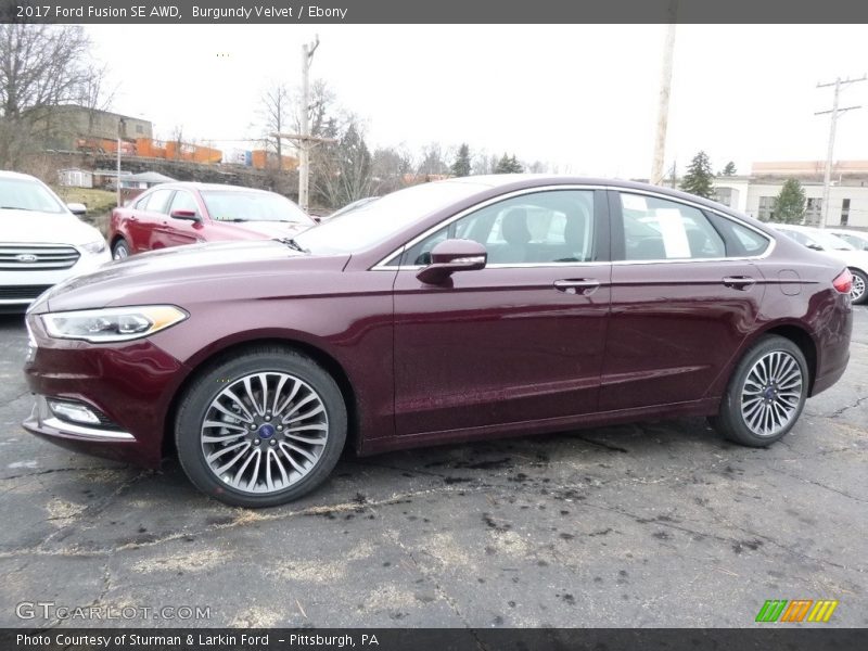 Burgundy Velvet / Ebony 2017 Ford Fusion SE AWD