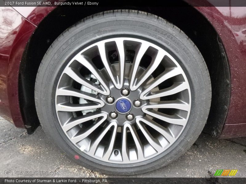 Burgundy Velvet / Ebony 2017 Ford Fusion SE AWD