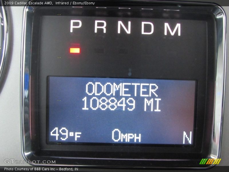 Infrared / Ebony/Ebony 2009 Cadillac Escalade AWD