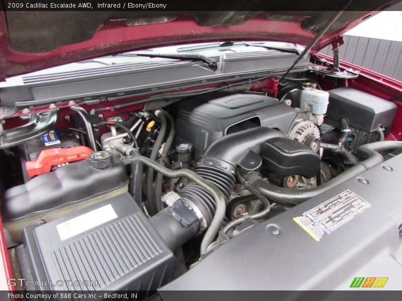 Infrared / Ebony/Ebony 2009 Cadillac Escalade AWD