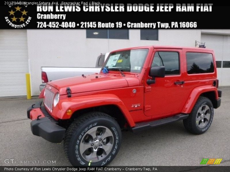 Firecracker Red / Black 2017 Jeep Wrangler Sahara 4x4