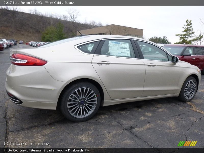 White Gold / Ebony 2017 Ford Fusion SE AWD