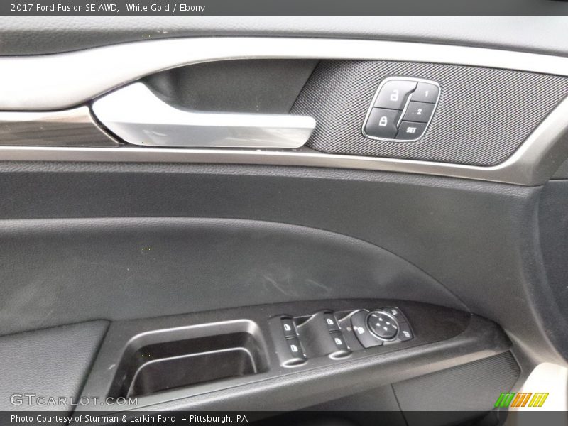 White Gold / Ebony 2017 Ford Fusion SE AWD