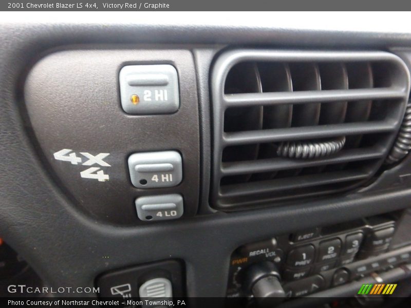 Victory Red / Graphite 2001 Chevrolet Blazer LS 4x4