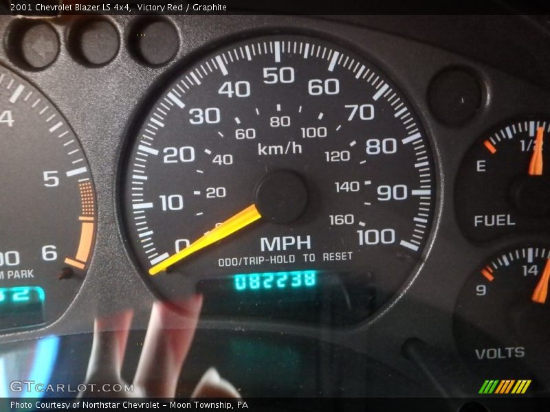 Victory Red / Graphite 2001 Chevrolet Blazer LS 4x4