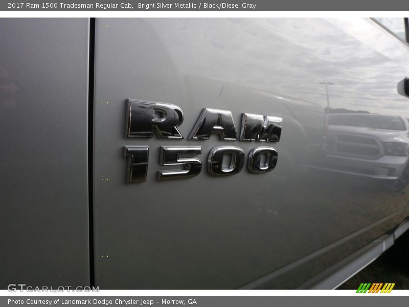 Bright Silver Metallic / Black/Diesel Gray 2017 Ram 1500 Tradesman Regular Cab