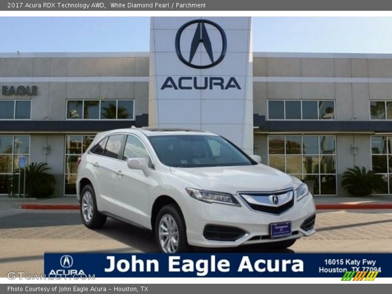 White Diamond Pearl / Parchment 2017 Acura RDX Technology AWD