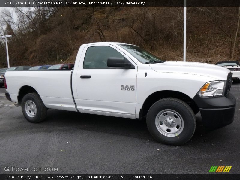 Bright White / Black/Diesel Gray 2017 Ram 1500 Tradesman Regular Cab 4x4