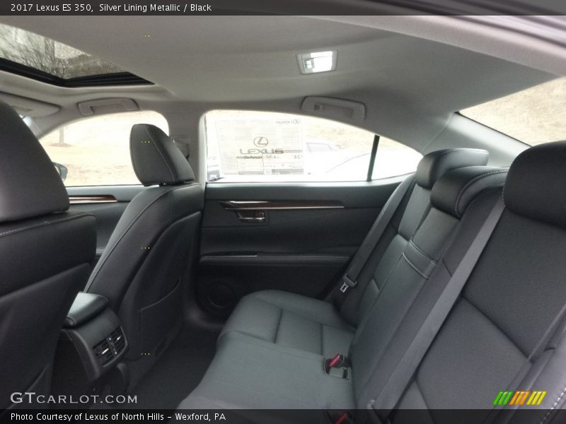 Silver Lining Metallic / Black 2017 Lexus ES 350