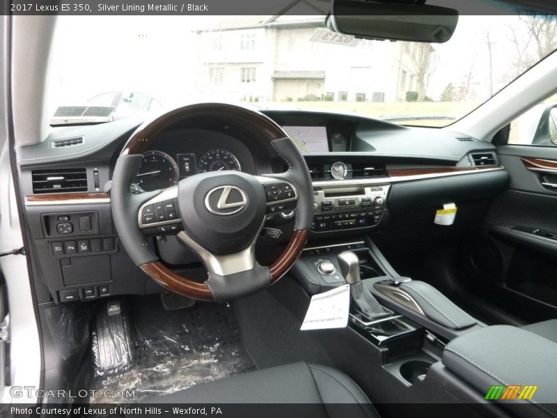 Silver Lining Metallic / Black 2017 Lexus ES 350