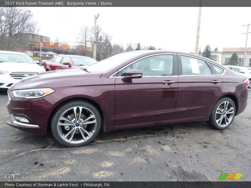 Burgundy Velvet / Ebony 2017 Ford Fusion Titanium AWD