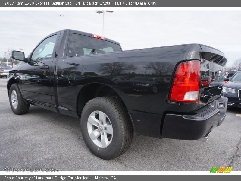 Brilliant Black Crystal Pearl / Black/Diesel Gray 2017 Ram 1500 Express Regular Cab