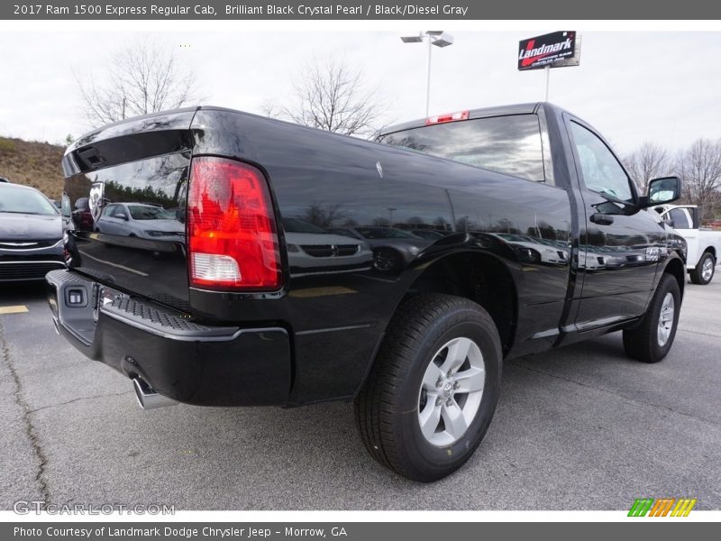 Brilliant Black Crystal Pearl / Black/Diesel Gray 2017 Ram 1500 Express Regular Cab