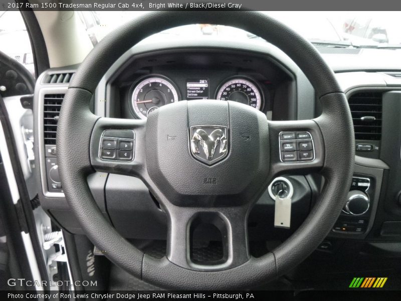 Bright White / Black/Diesel Gray 2017 Ram 1500 Tradesman Regular Cab 4x4