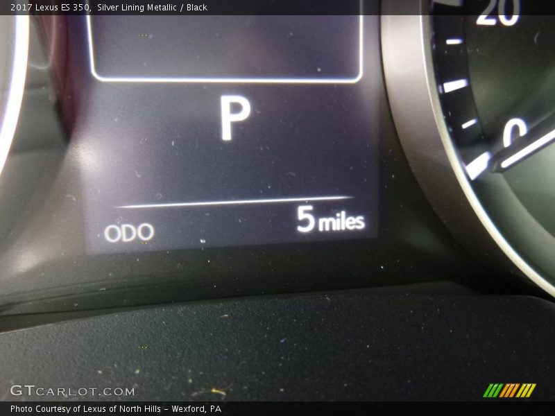 Silver Lining Metallic / Black 2017 Lexus ES 350