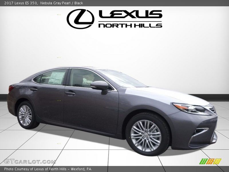 Nebula Gray Pearl / Black 2017 Lexus ES 350